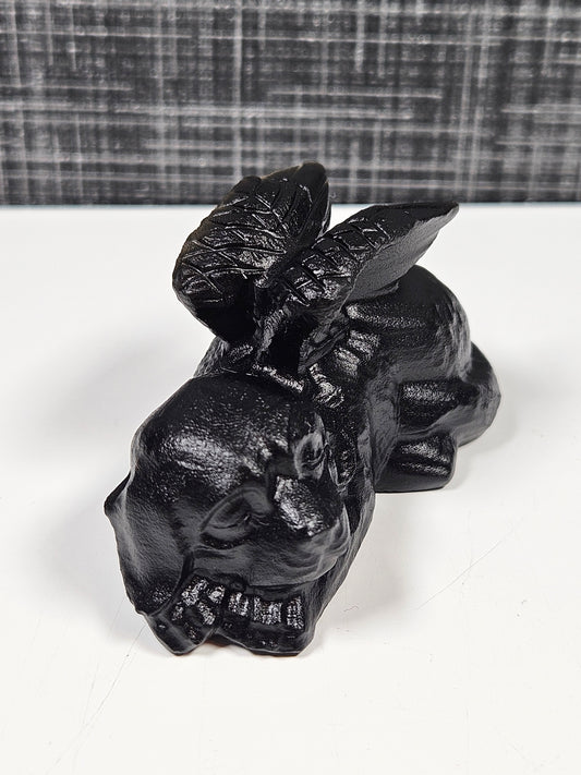 Zwarte obsidiaan gedenkhondje