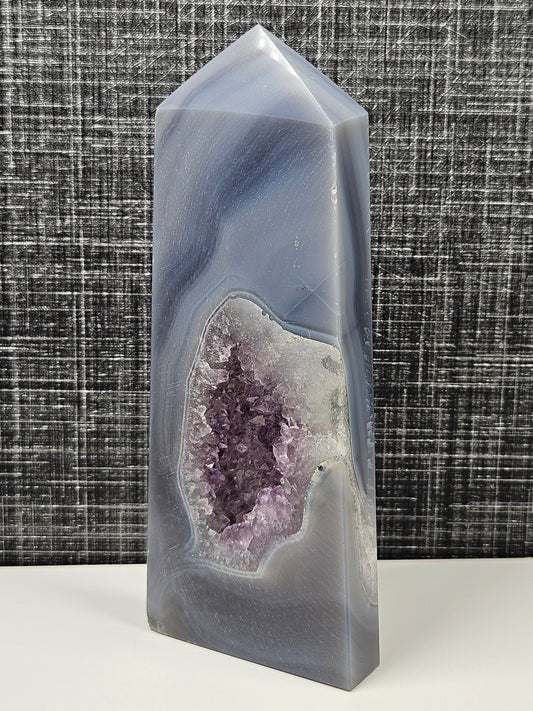 Amethist in agaat toren 278 gram