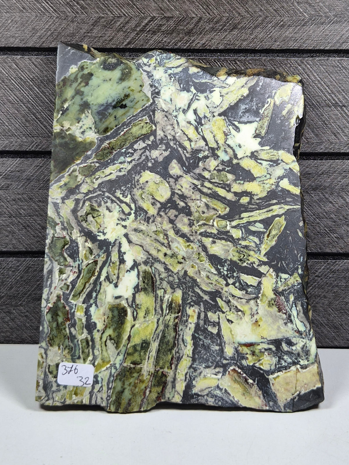 Serpentijn met Hematiet Slab 376 gram