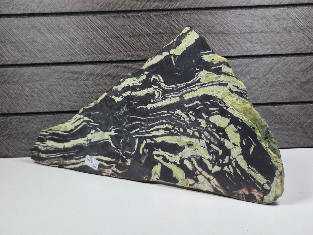 Serpentijn met Hematiet slab 480 gram