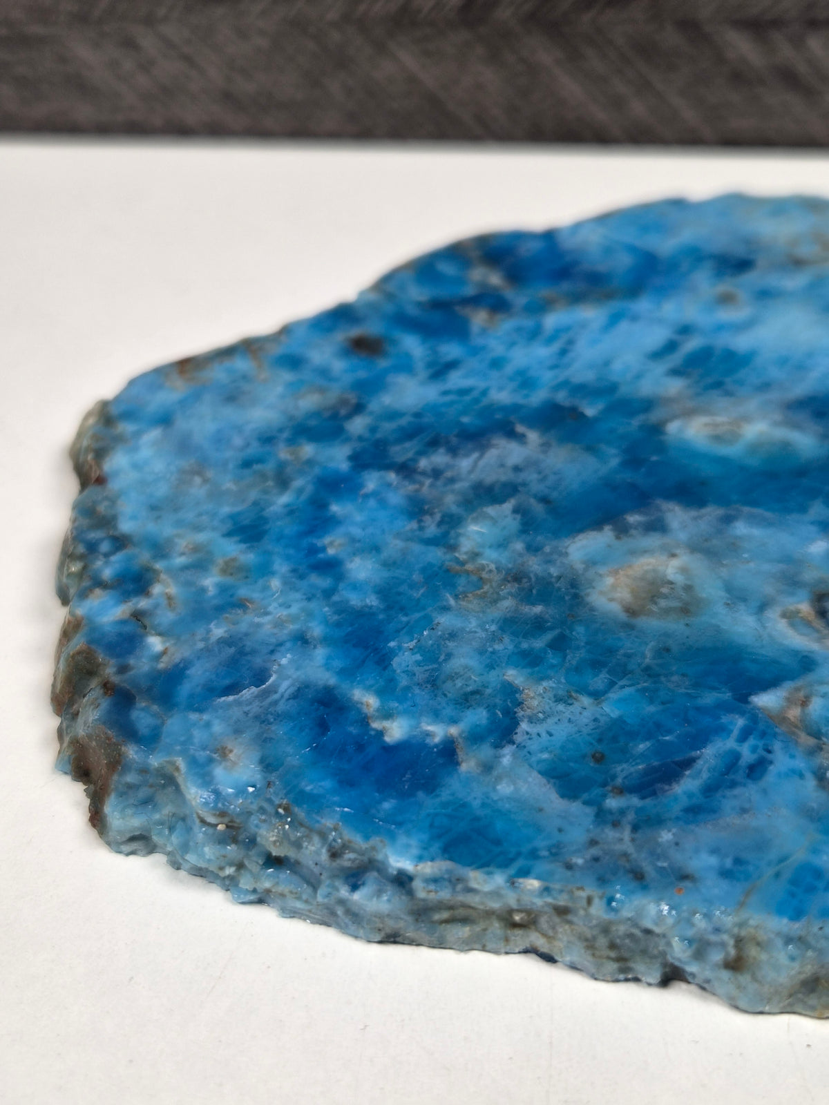Blauwe Apatiet Slab 250 gram