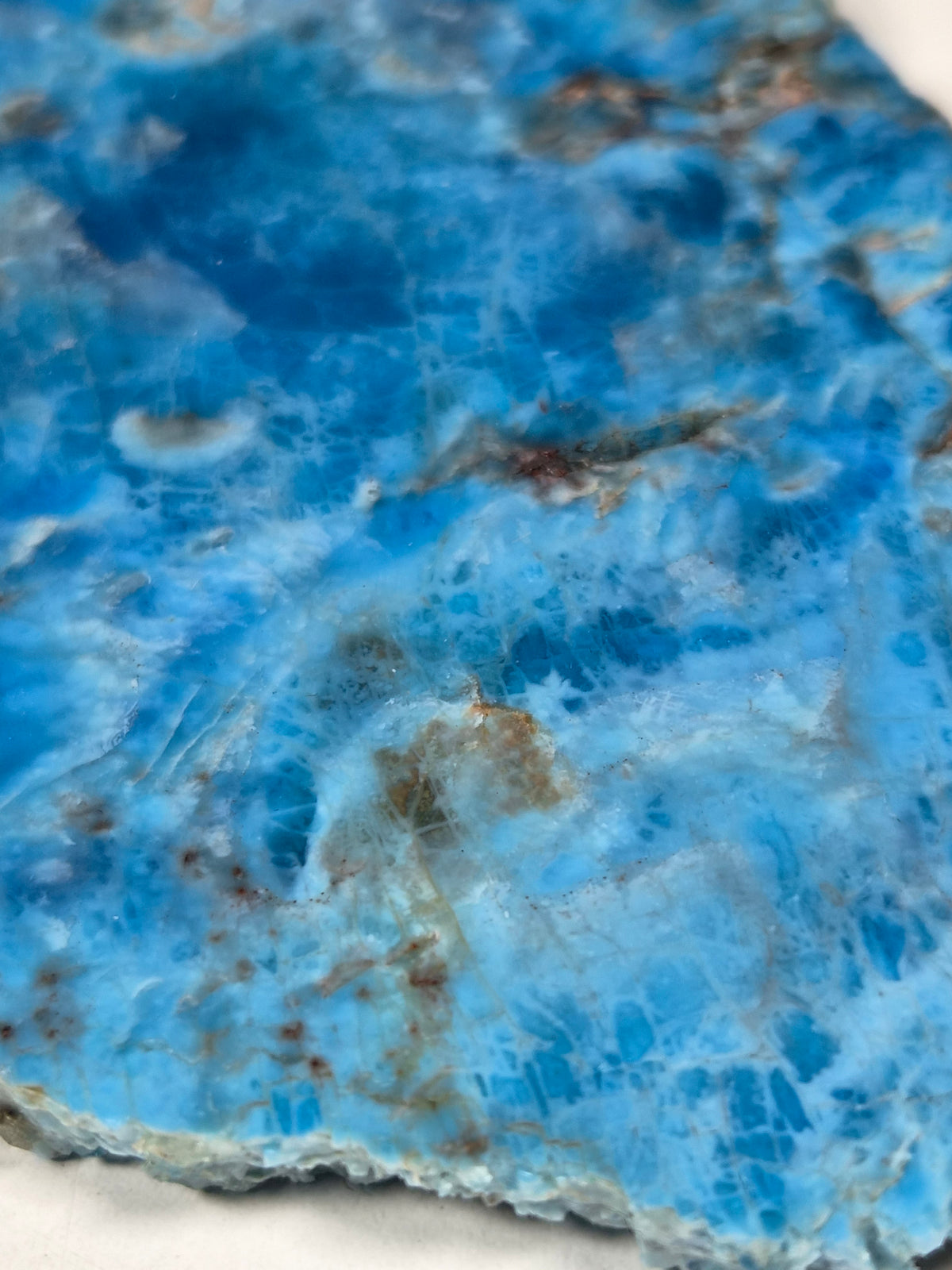 Blauwe Apatiet Slab 250 gram