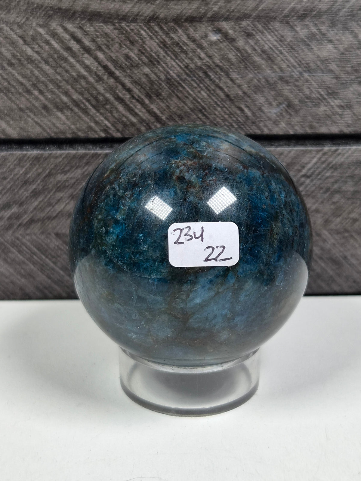 Blauwe Apatiet bol 234 gram