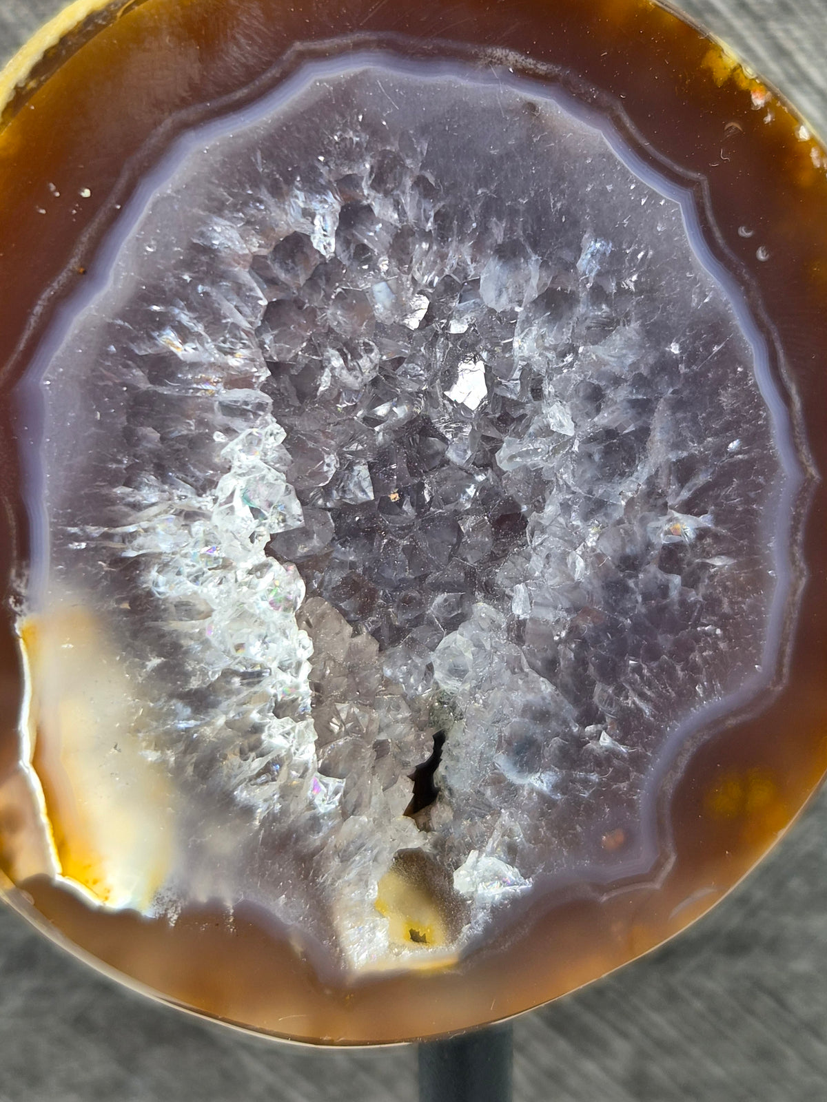 Agaat Geode op Standaard 248 gram