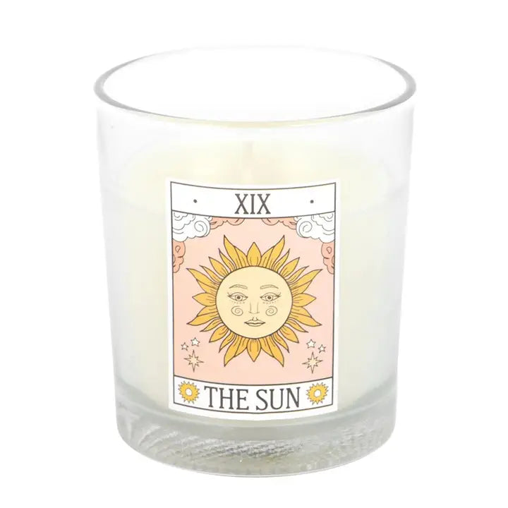 Tarot The Sun Geurkaars Roos
