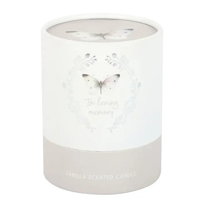Gedenkkaars Vanille 'In Loving Memory'