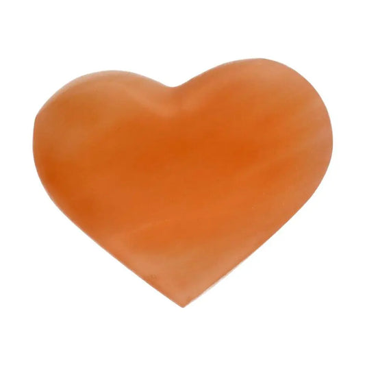 Oranje Seleniet Hart (4 cm - 4,5 cm)