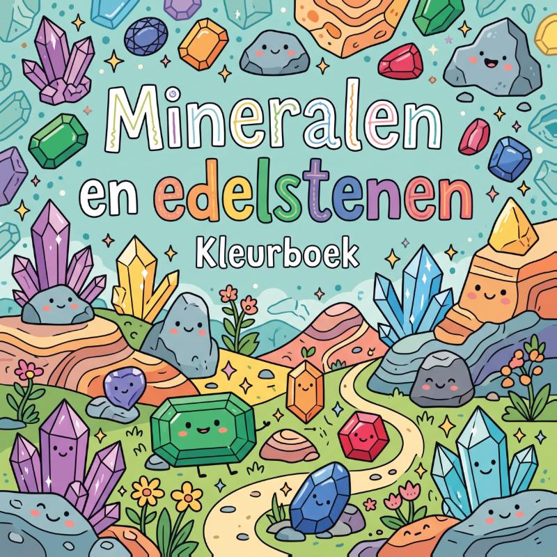 Mineralen en Edelstenen Kleurboek, Waries B.V.