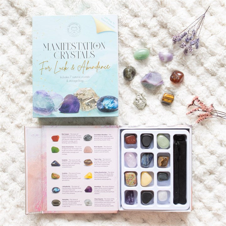 A Little Book of Crystal Healing, 12 Trommelstenen Geschenkset