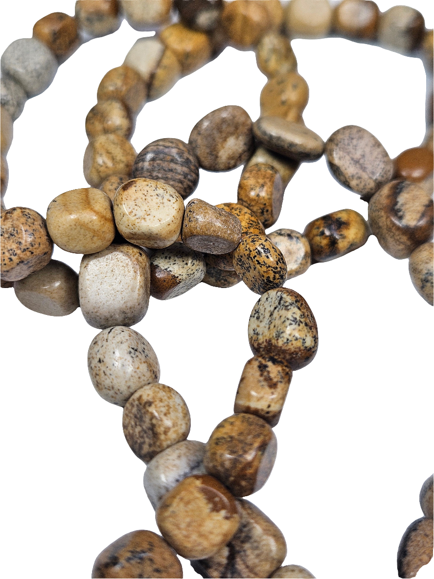 Landschapsjaspis trommelsteen armband 9mm