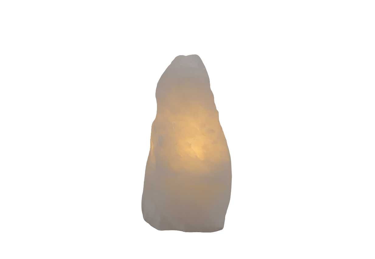 Bergkristal ruw lamp
