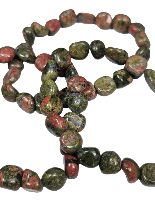 Unakiet trommelsteen armband  8mm