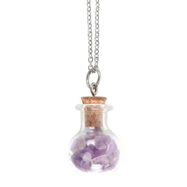Potion Bottle Ketting Amethist