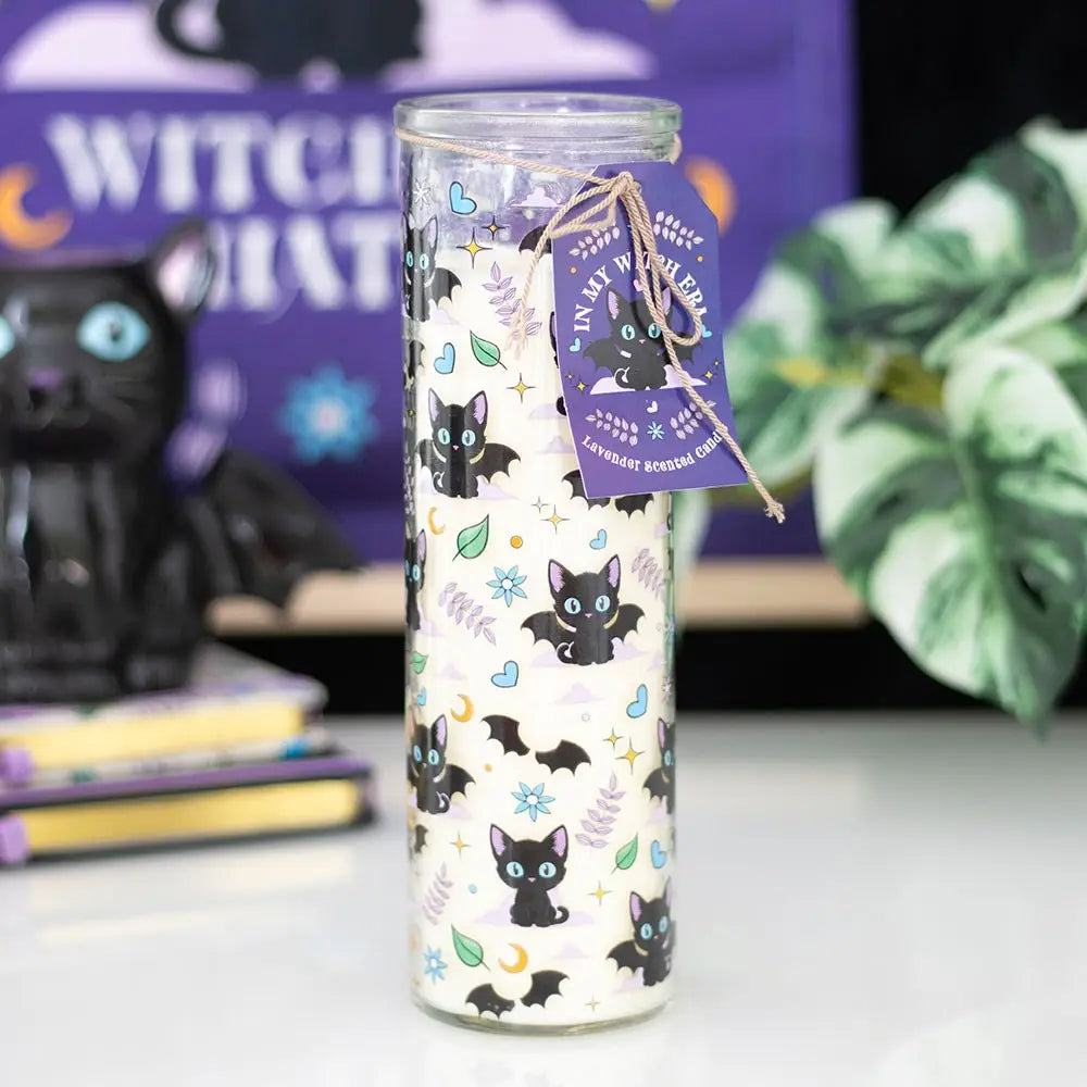 Zwarte Katten Buisgeurkaars Lavendel