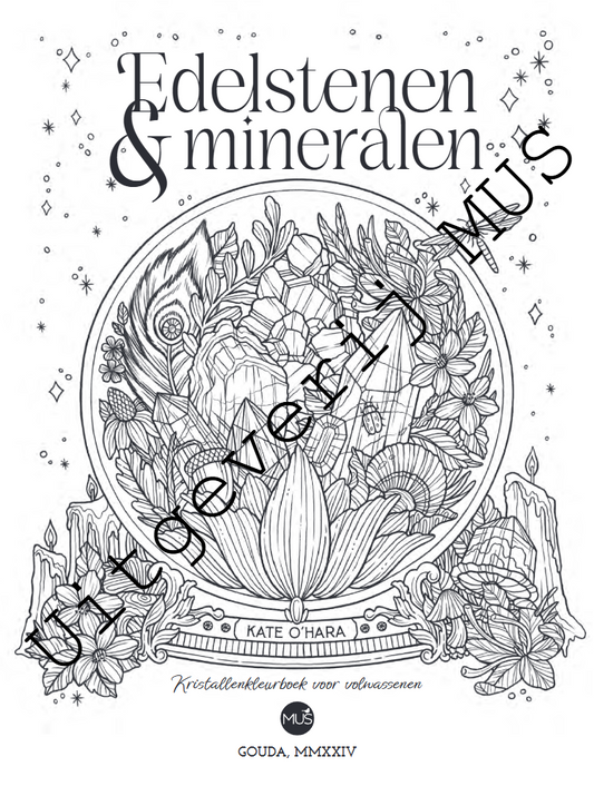 Edelstenen & mineralen, Kristallenkleurboek voor volwassenen, Kate O'Hara