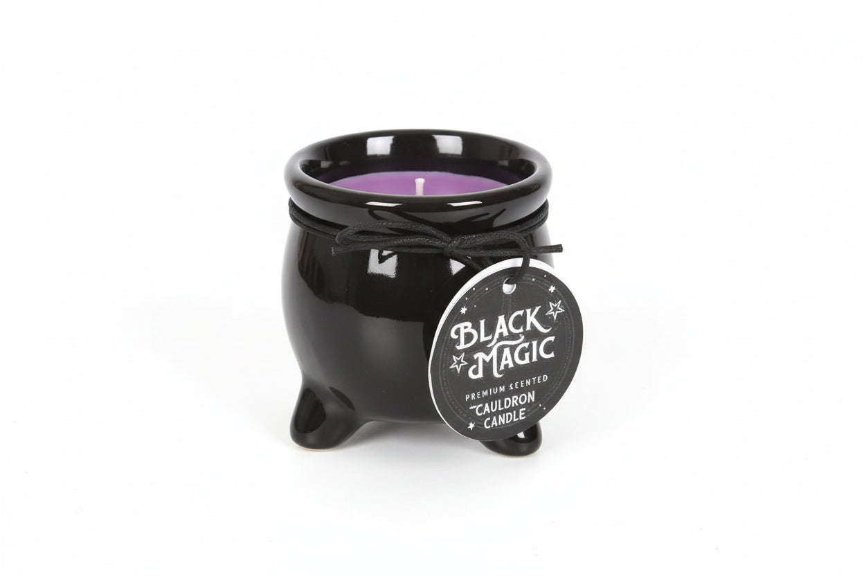 HeksenKetel Geurkaars Paars - Welvaart (Lavendel en Rozemarijn)