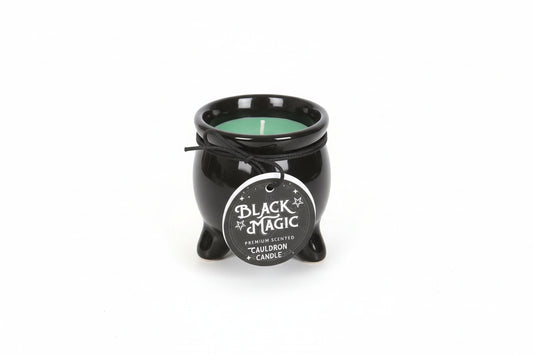 Heksenketel Geurkaars Groen - Geluk (Jeneverbes en Eucalyptus)