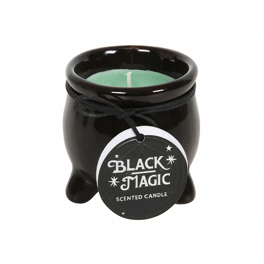 Heksenketel Geurkaars Groen Geluk (Jeneverbes en Eucalyptus)