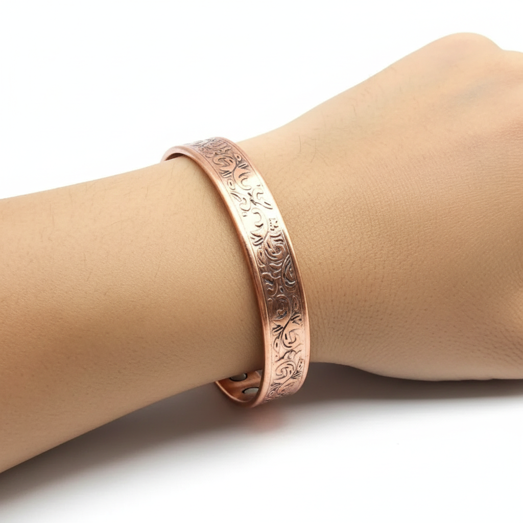 Koperen Armband Krullenmotief