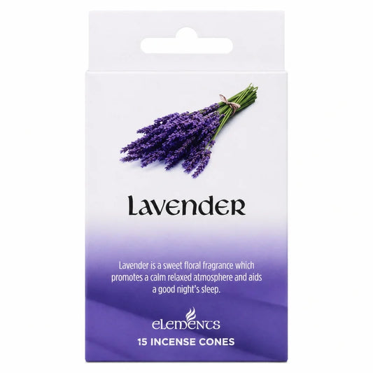Elements Wierookkegels Lavendel