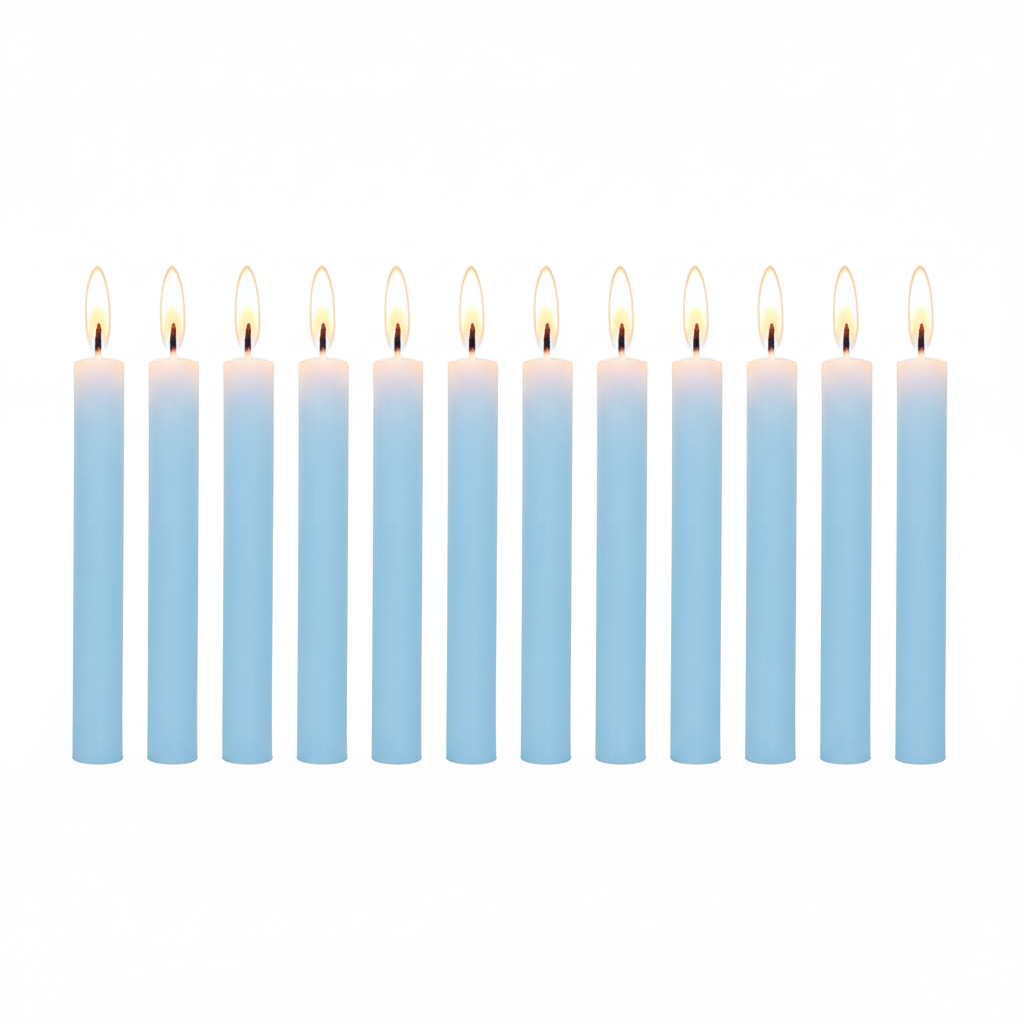 Spell Candles Vrede (lichtblauw)