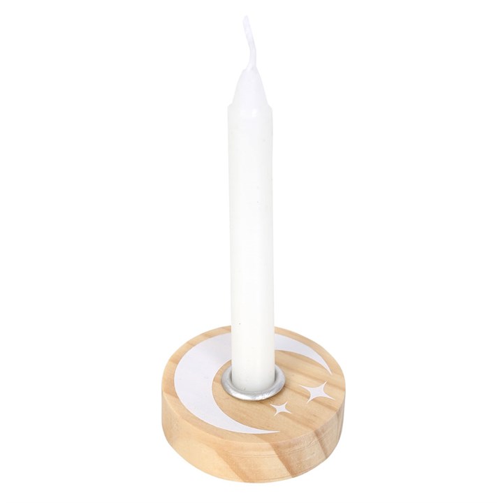 Spell Candle Houder Maan Naturel