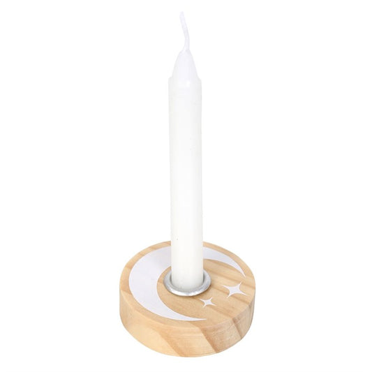 Spell Candle Houder Maan Naturel