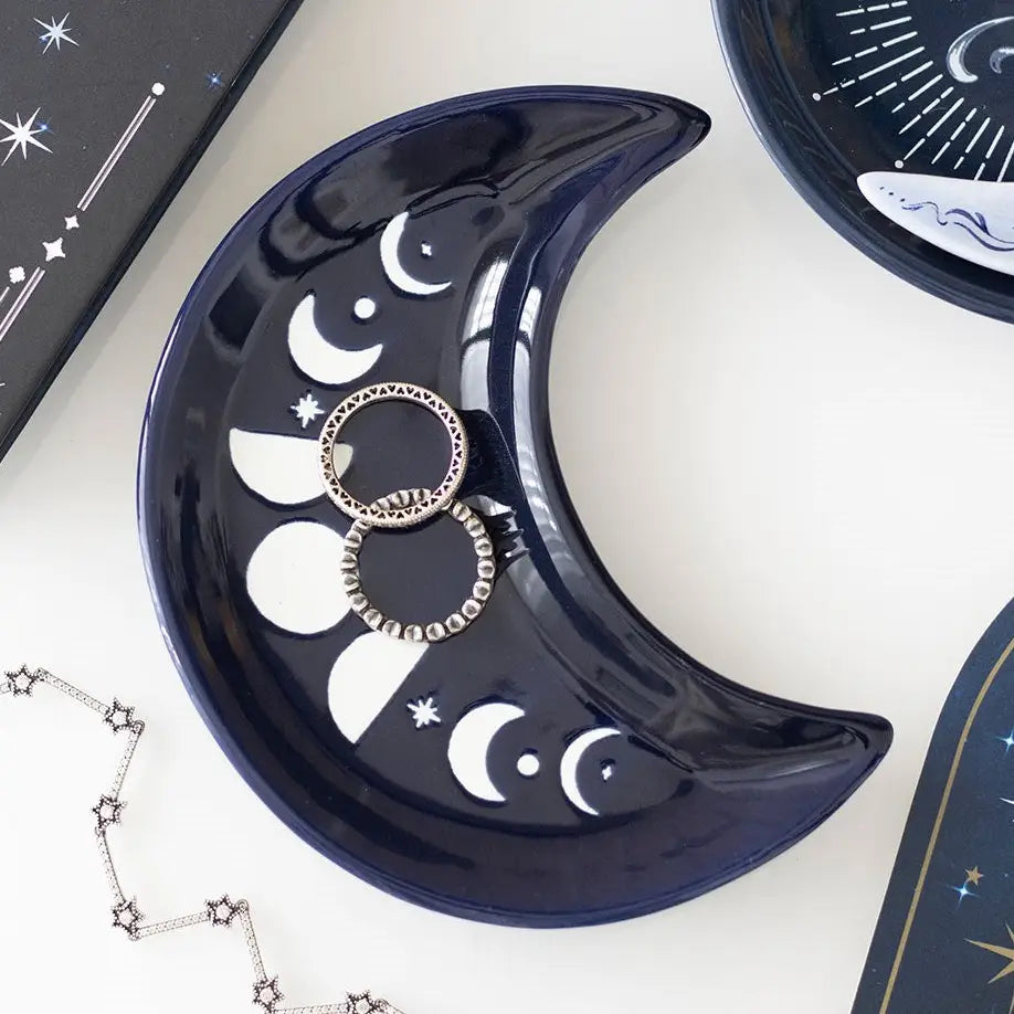 Halve Maan met Maanfasen schaaltje