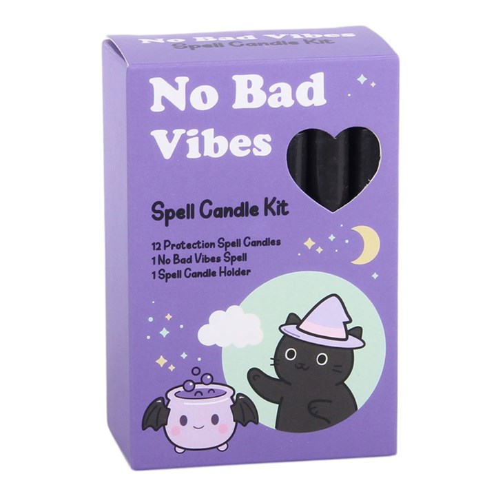 Spell candles en Houder Set 'No Bad Vibes'