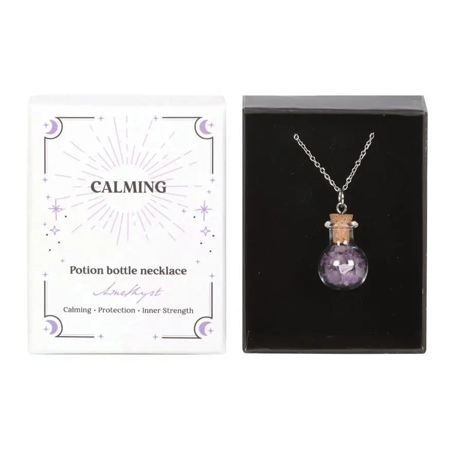 Potion Bottle Ketting Amethist