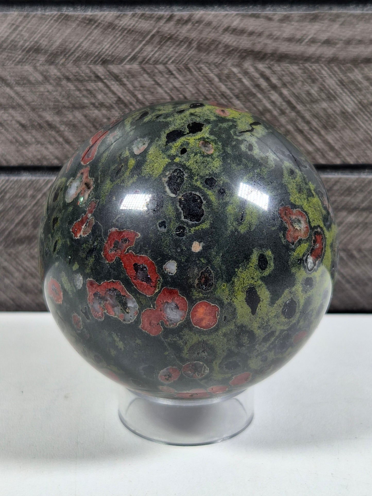 Pruimenbloesem Jaspis bol 436 gram