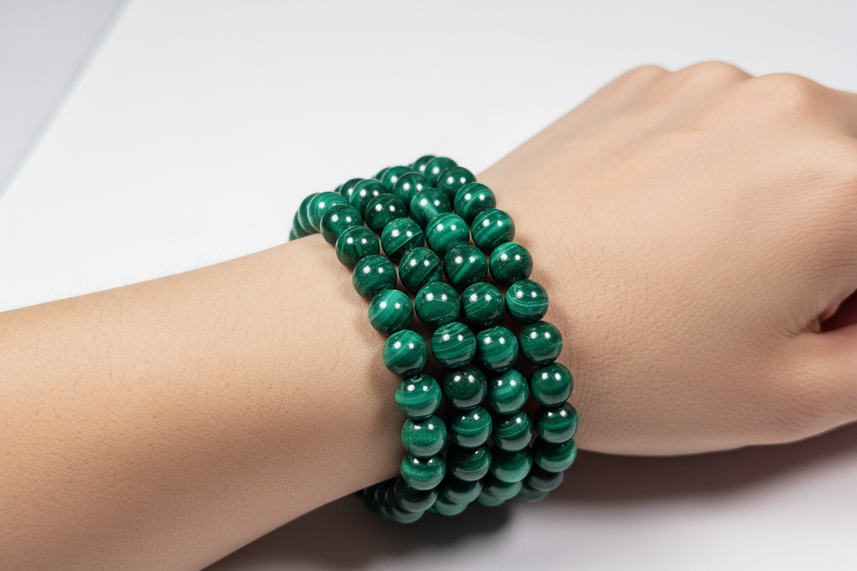 Malachiet armband 6mm