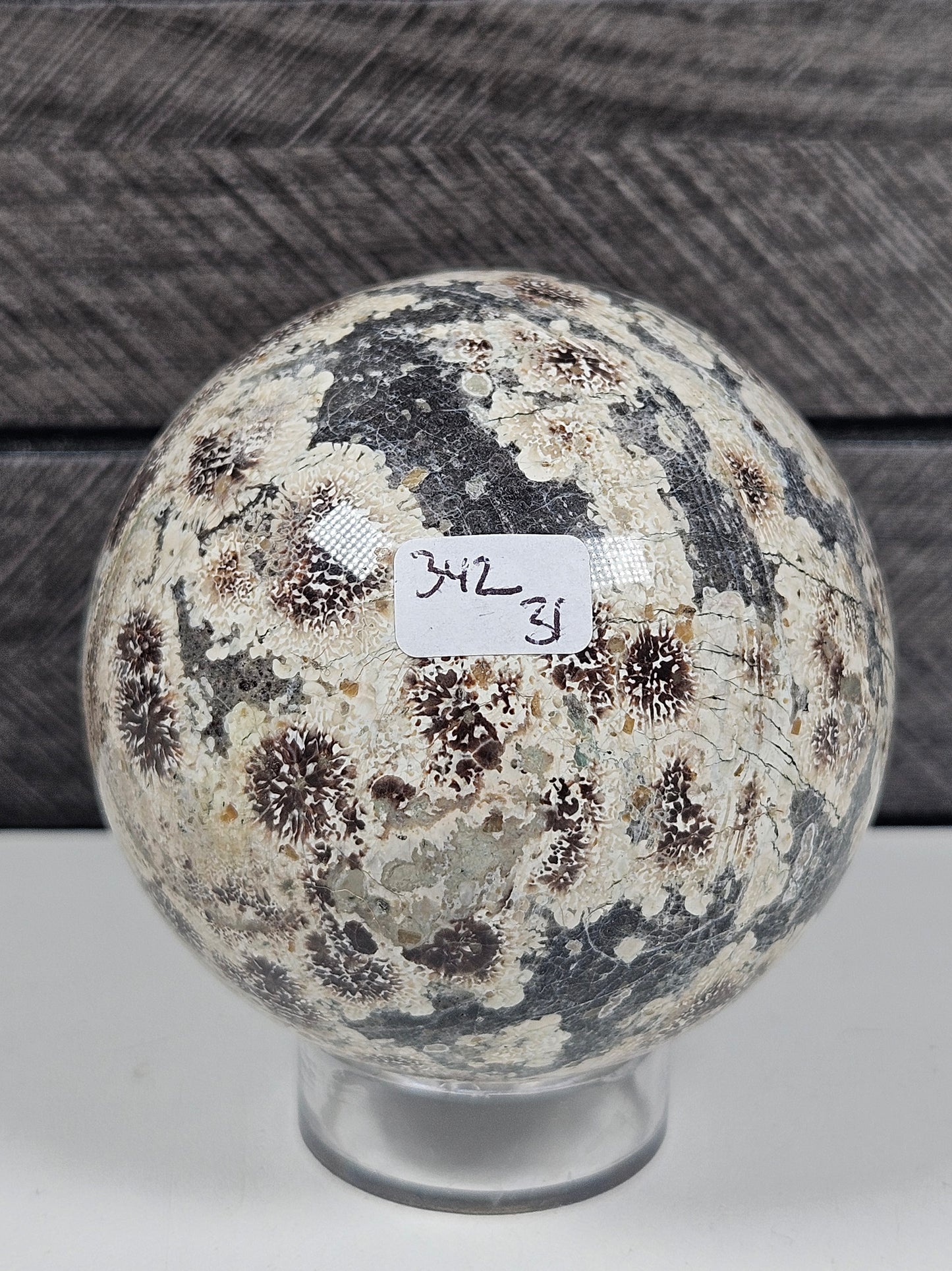 Groene Bloem Jaspis bol 342 gram