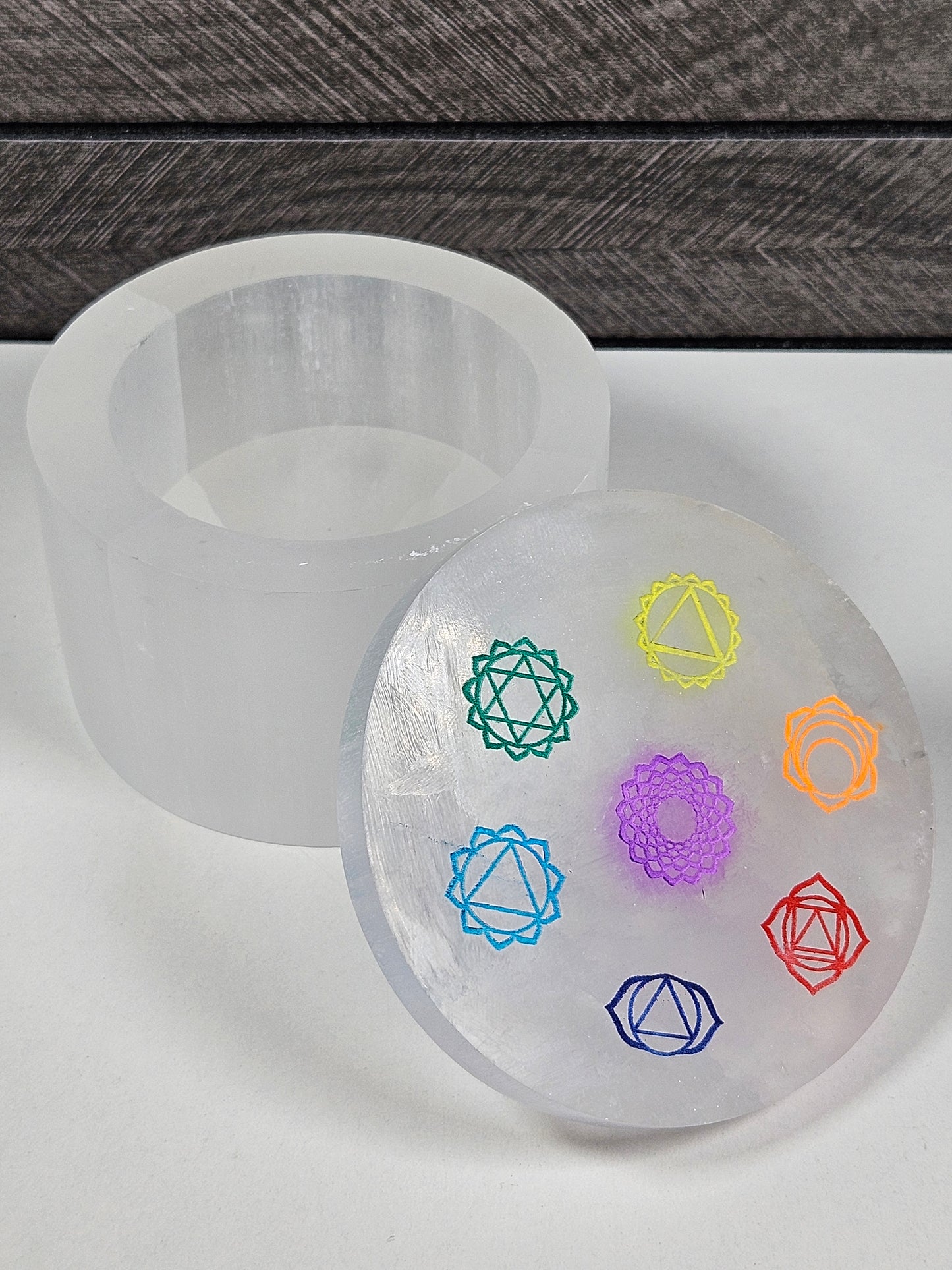 Seleniet Sieradendoosje Chakra rond