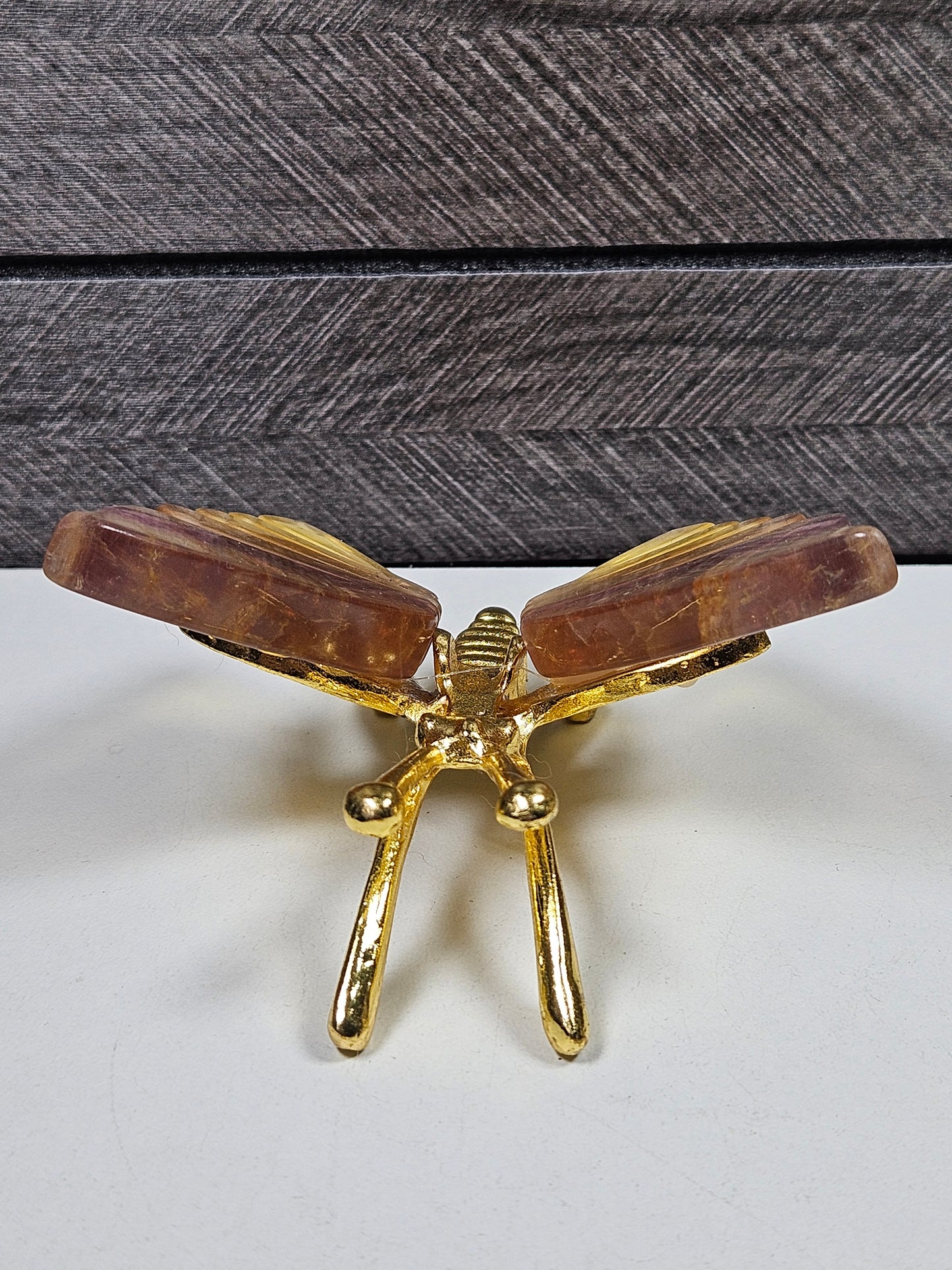 Fluoriet vlinder goud lijfje nr2