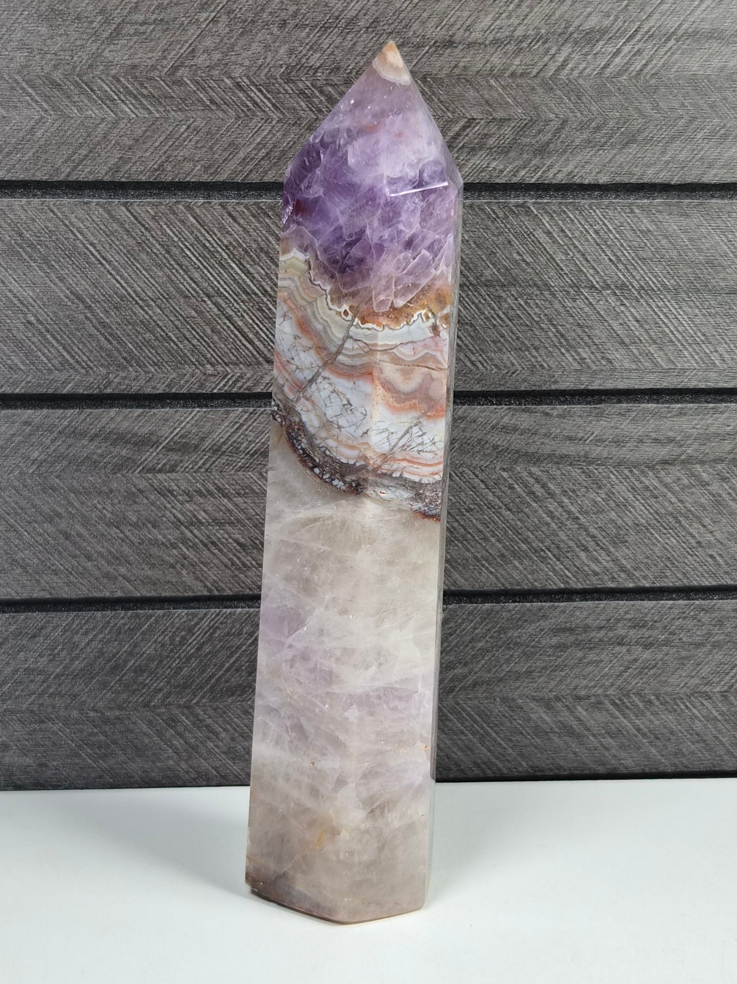 Amethist/Crazy Lace toren 338 gram