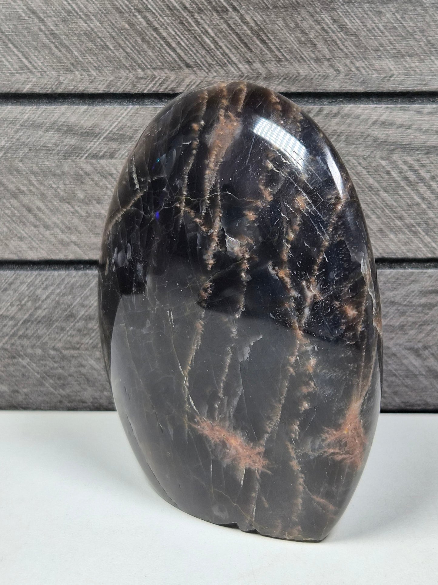 Zwarte Maansteen sculptuur 372 gram