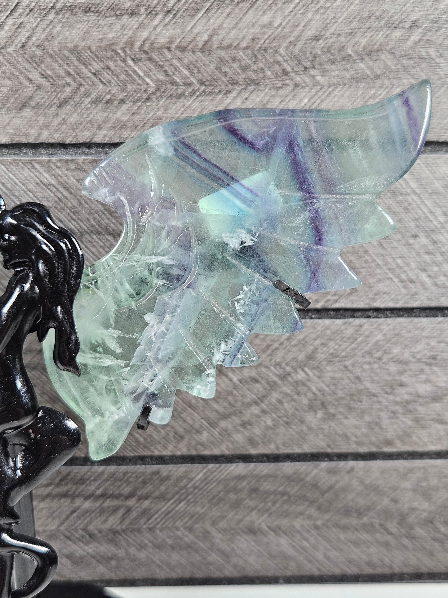 Fluoriet duivel/engel koppel D73