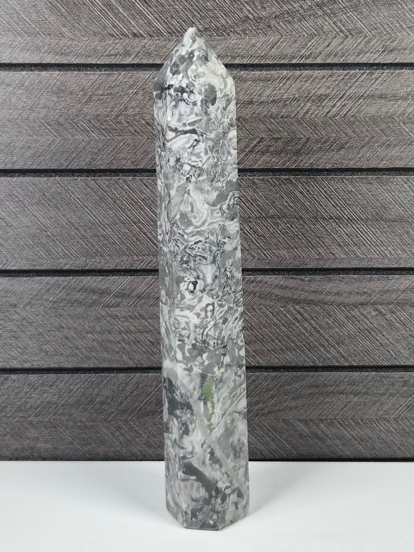 Fossiel Jaspis Toren 348 gram