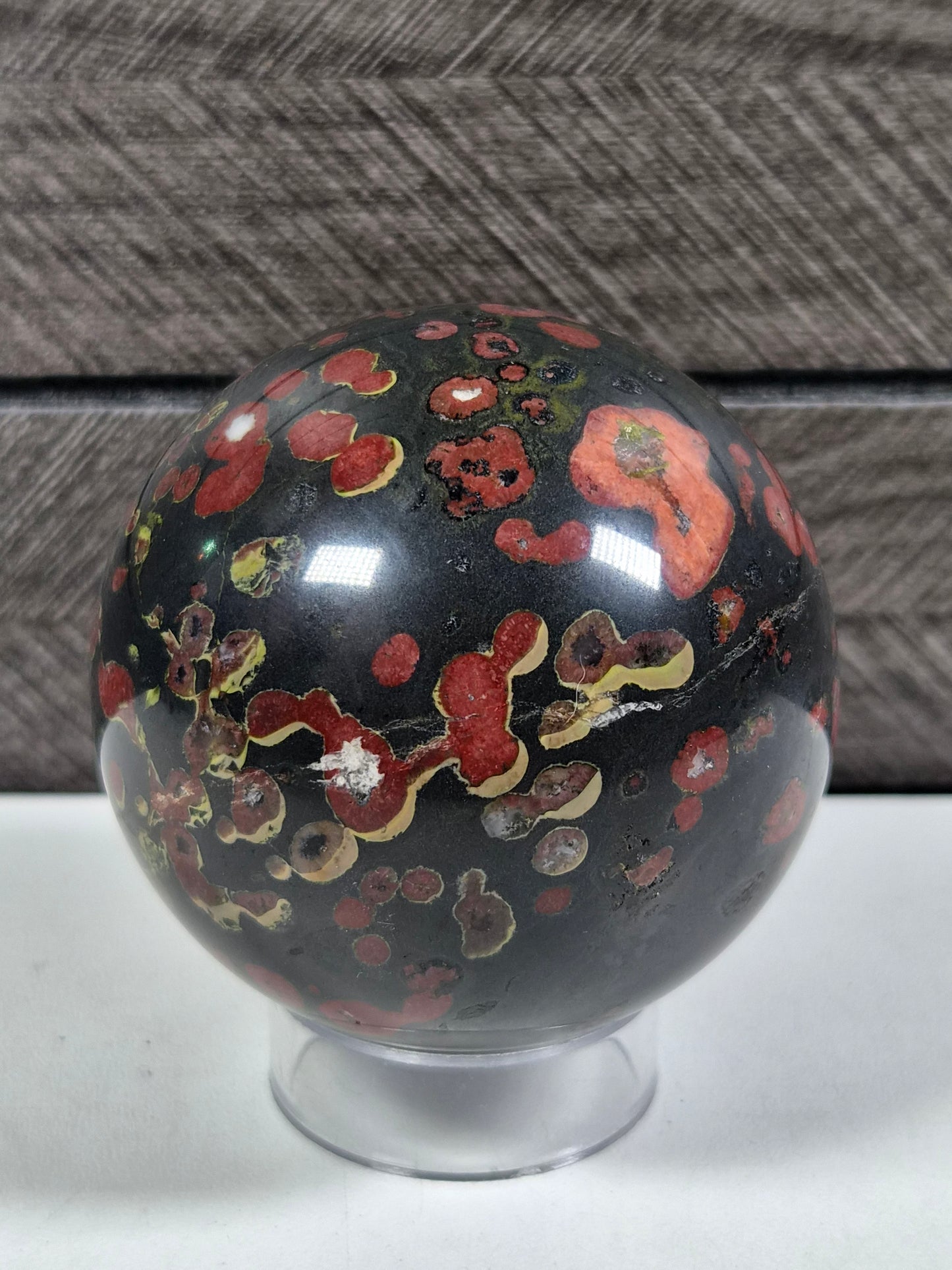 Pruimenbloesem Jaspis bol 280 gram