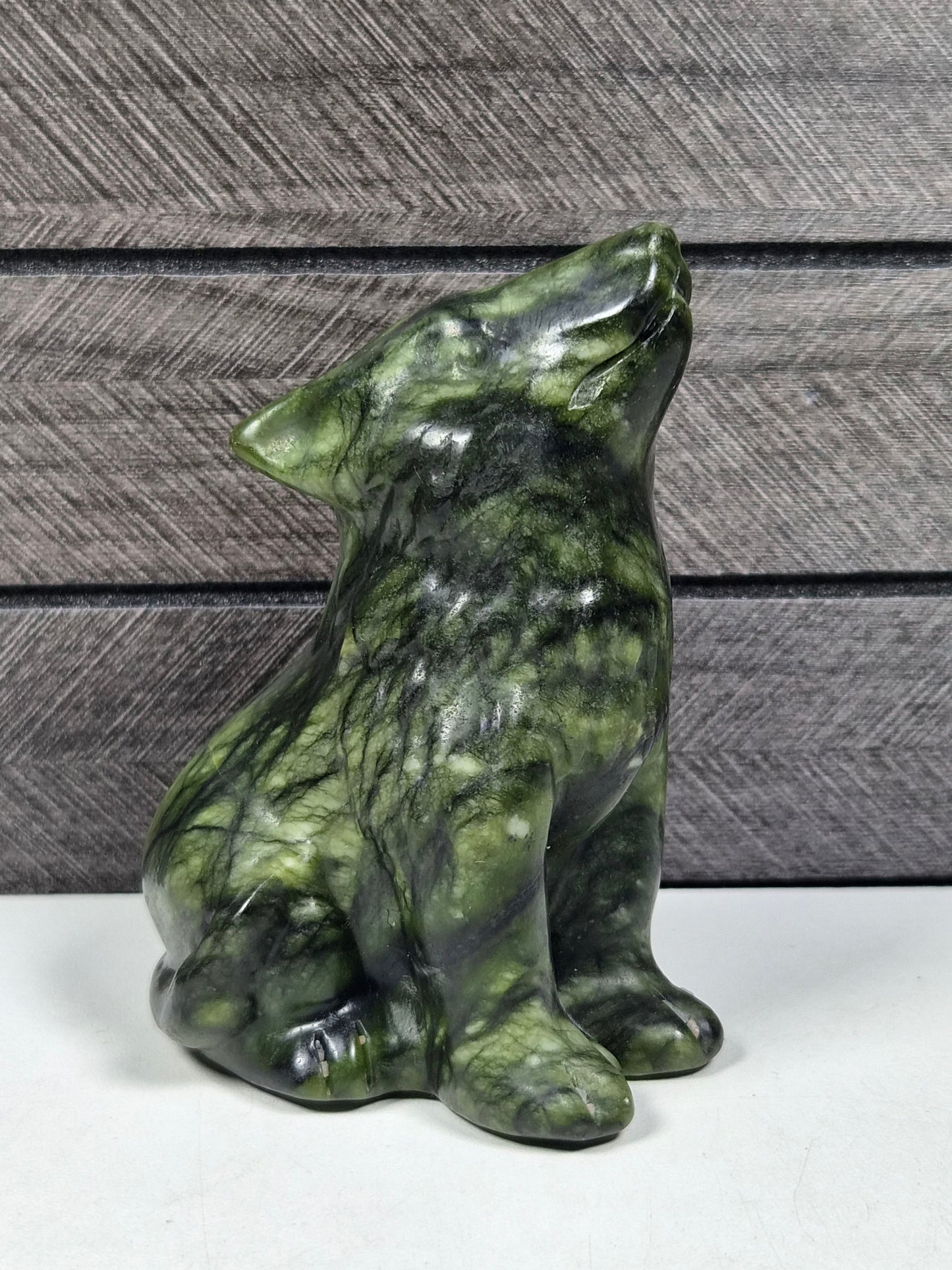 Groene Jade Wolf 350 gram