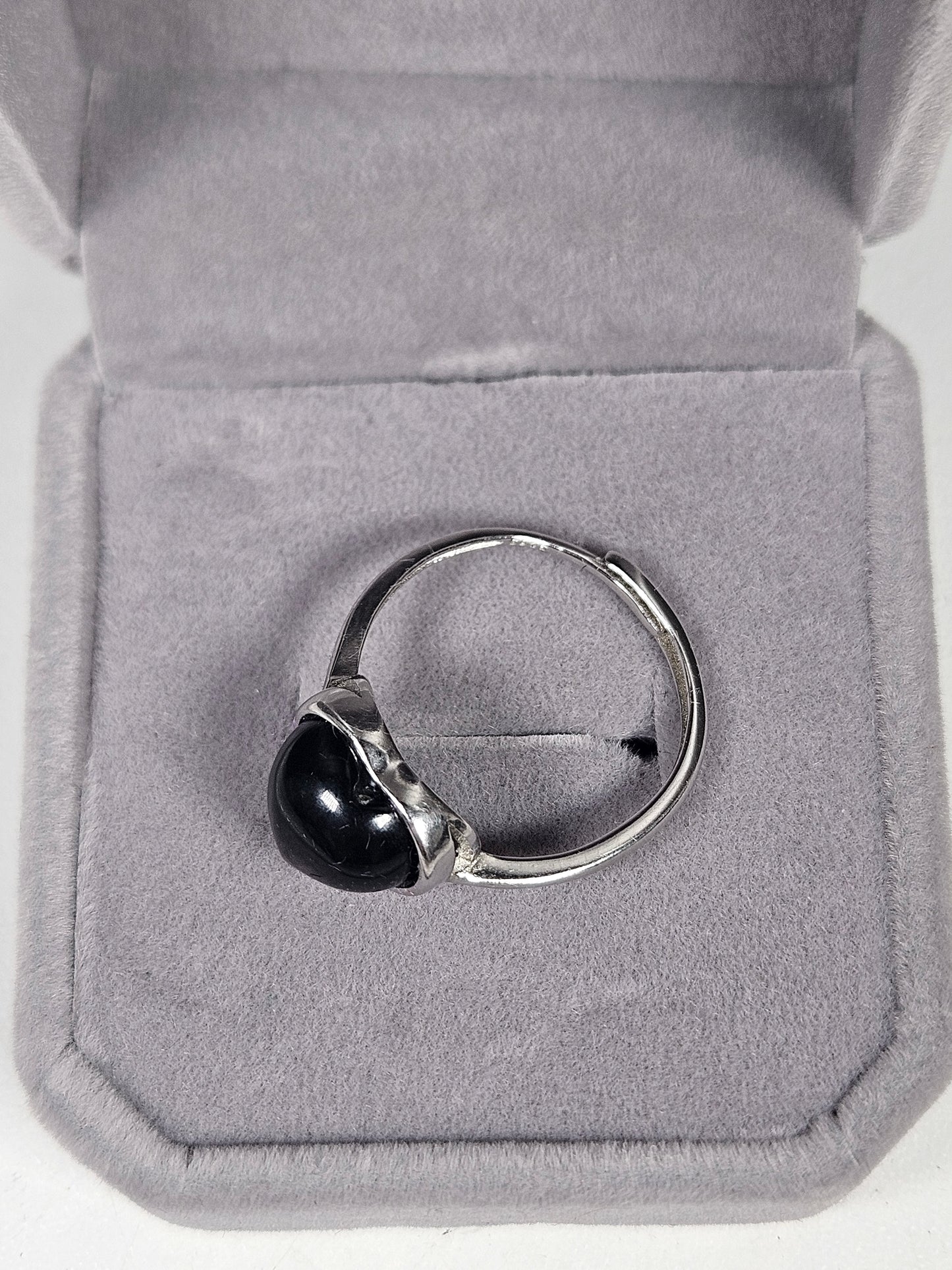 Hypersteen s925 (zilver) verstelbare ring nr32