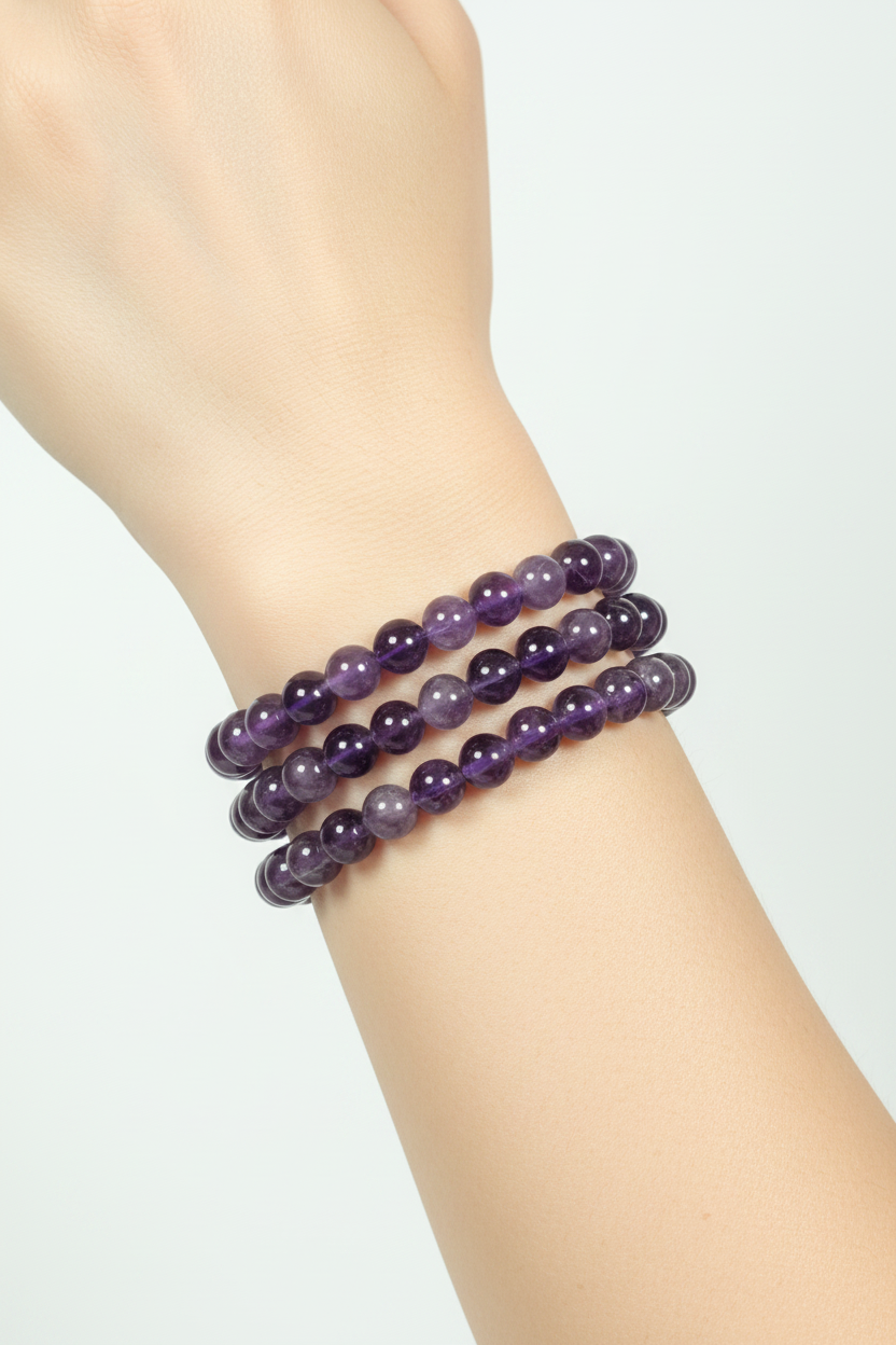 Amethist armband 8mm