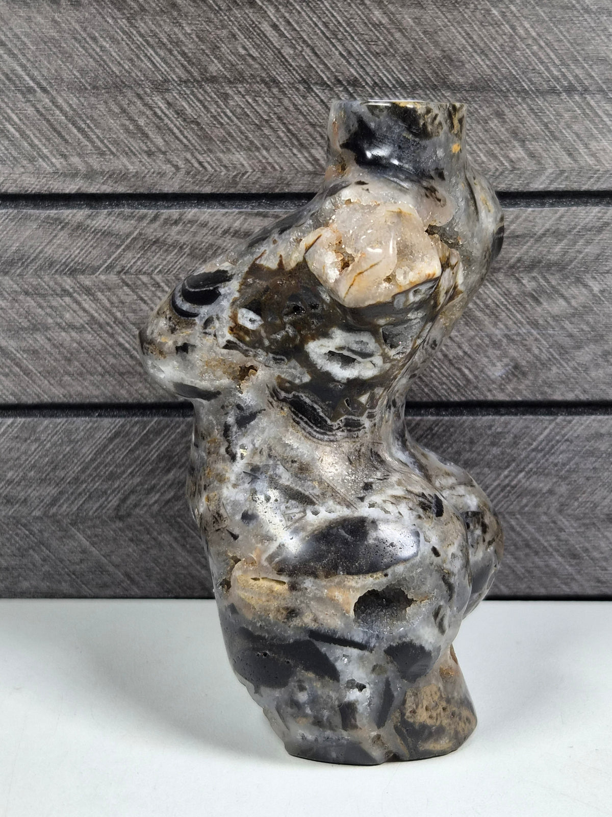 Chalcedoon mix Curvy Lady 506 gram