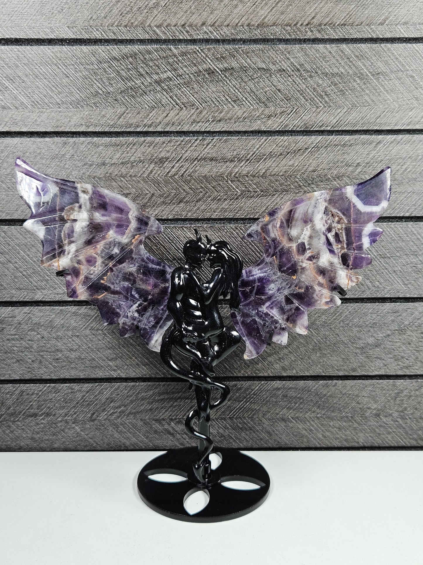 Dream amethist duivel/engel koppel D75