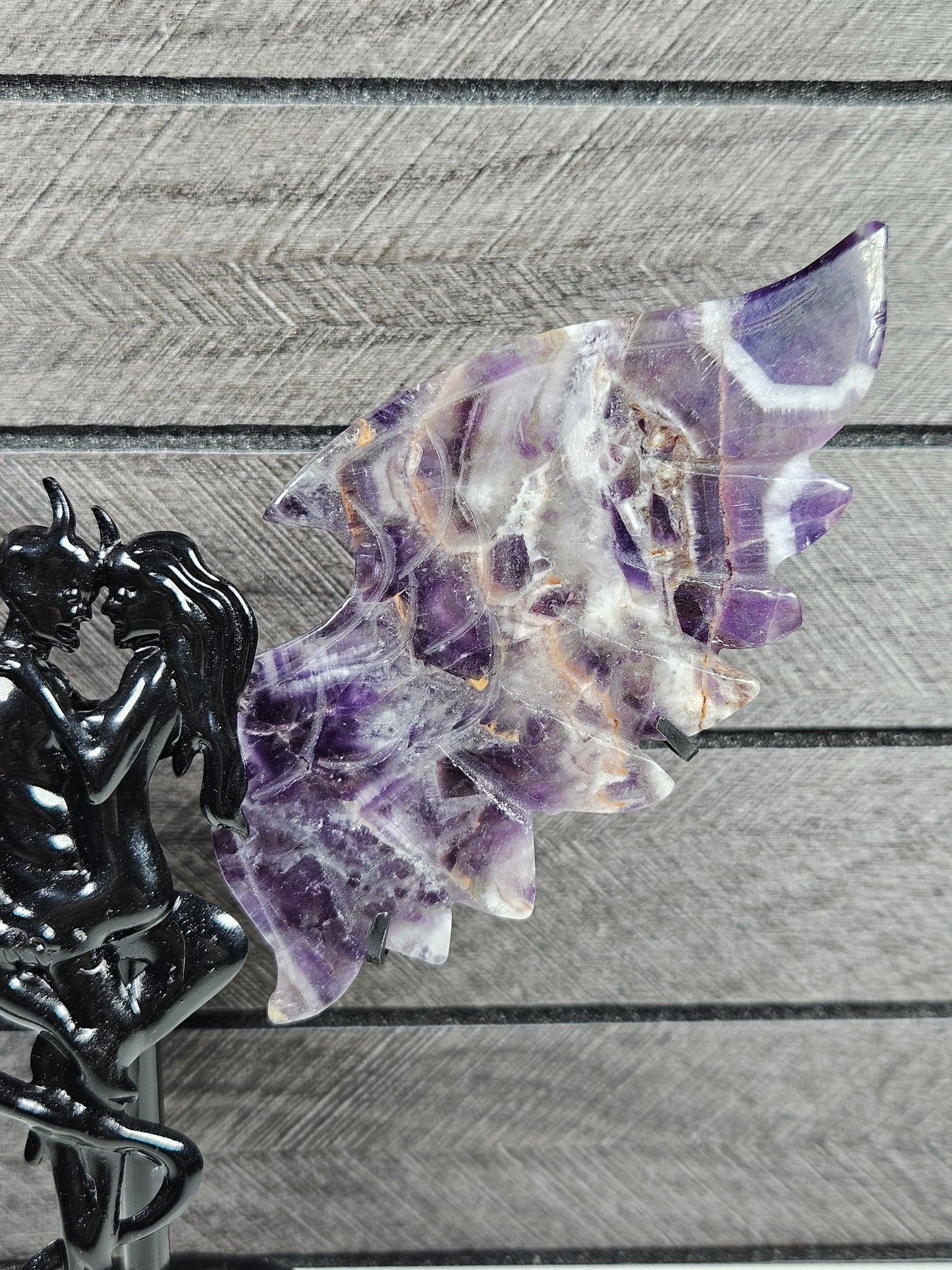 Dream amethist duivel/engel koppel D75