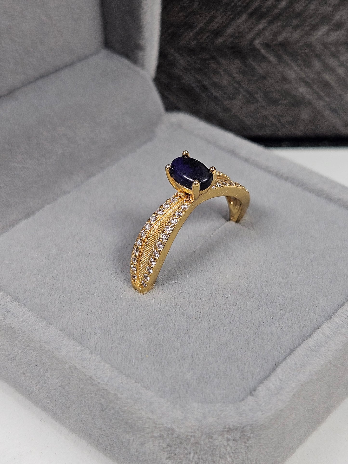 Sugiliet s925 (zilver) verstelbare ring nr49