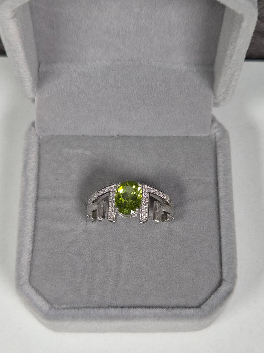 Perdioot s925 (zilver) verstelbare ring nr82