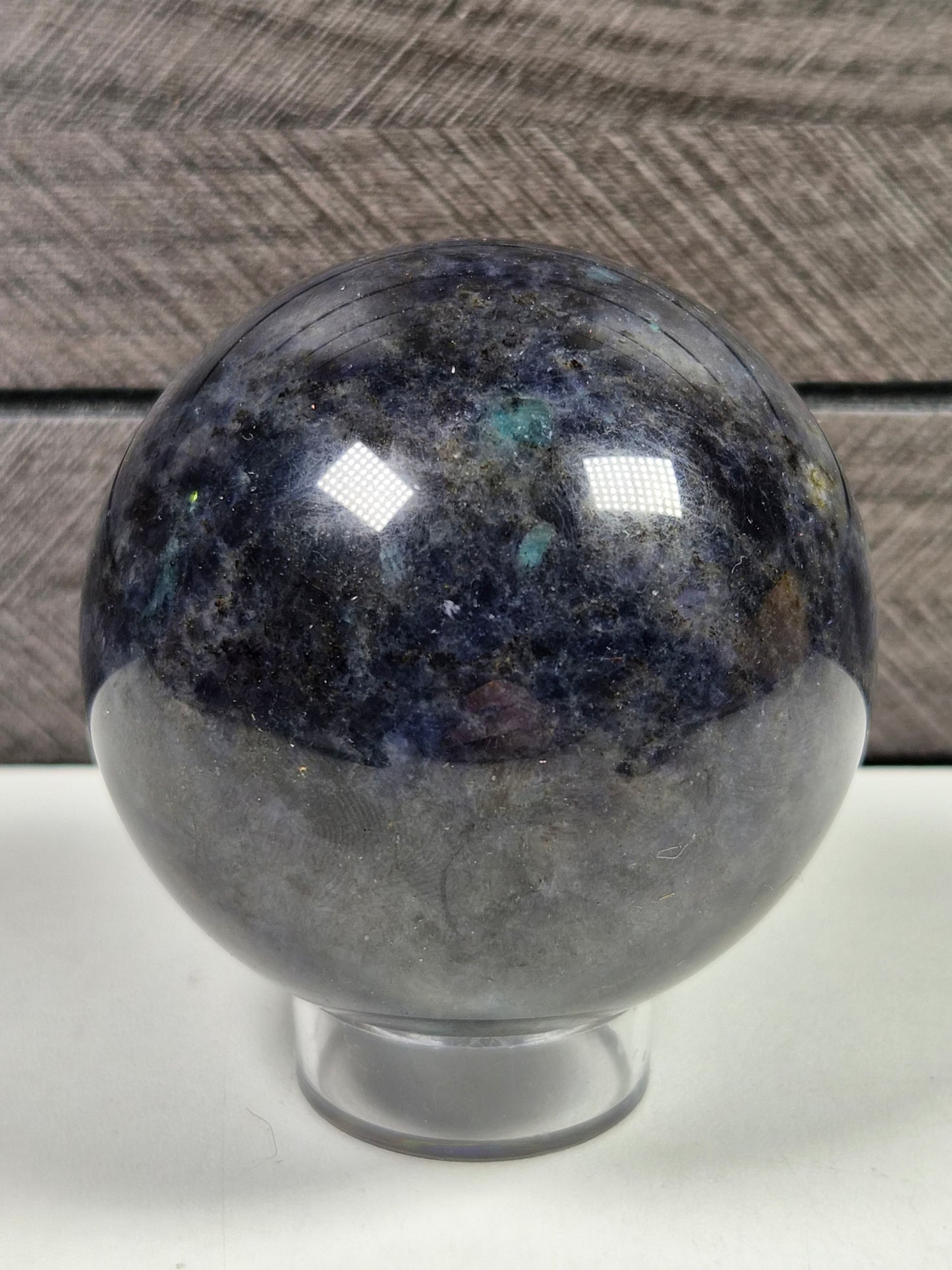 Cordieriet/Blauwe Apatiet bol 394 gram
