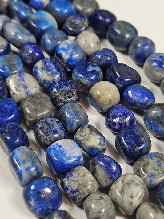 Lapis lazuli kralenstreng trommel 8mm